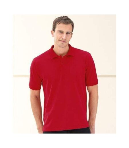 Polo À Manches Courtes Hommes Rouge Russell