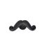 Jouet pour Chien Moustache 14cm Noir