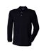 Polo Manches Longues Homme Bleu Marine Henbury-2