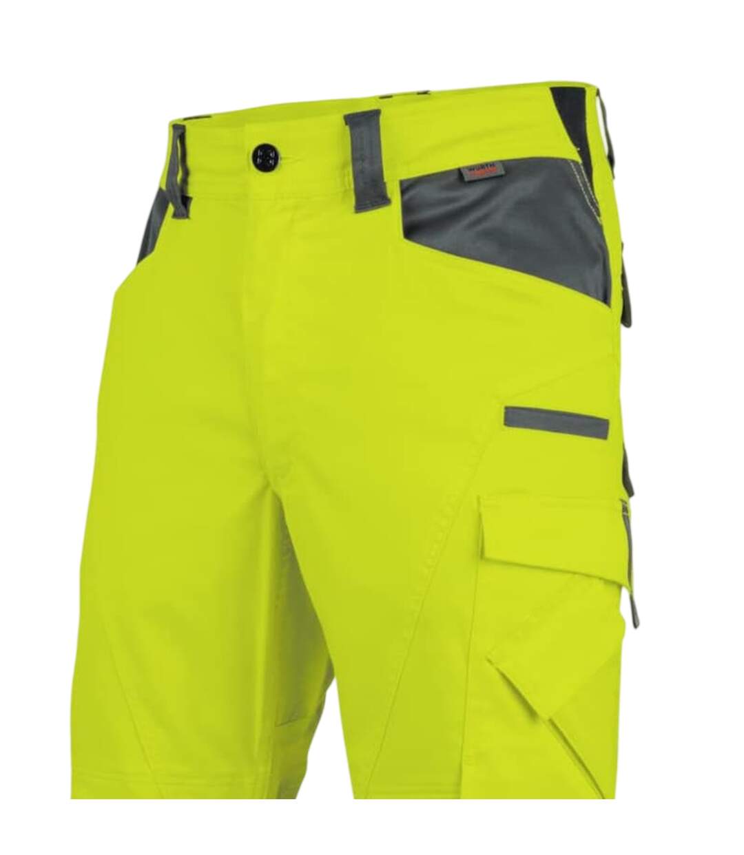 Mens Dynamic Stretch Work Trousers Fluorescent Yellow Result Safe-Guard-3