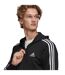 Veste À Capuche Motif/style 3 Rayures Homme Noir Blanc Adidas-4