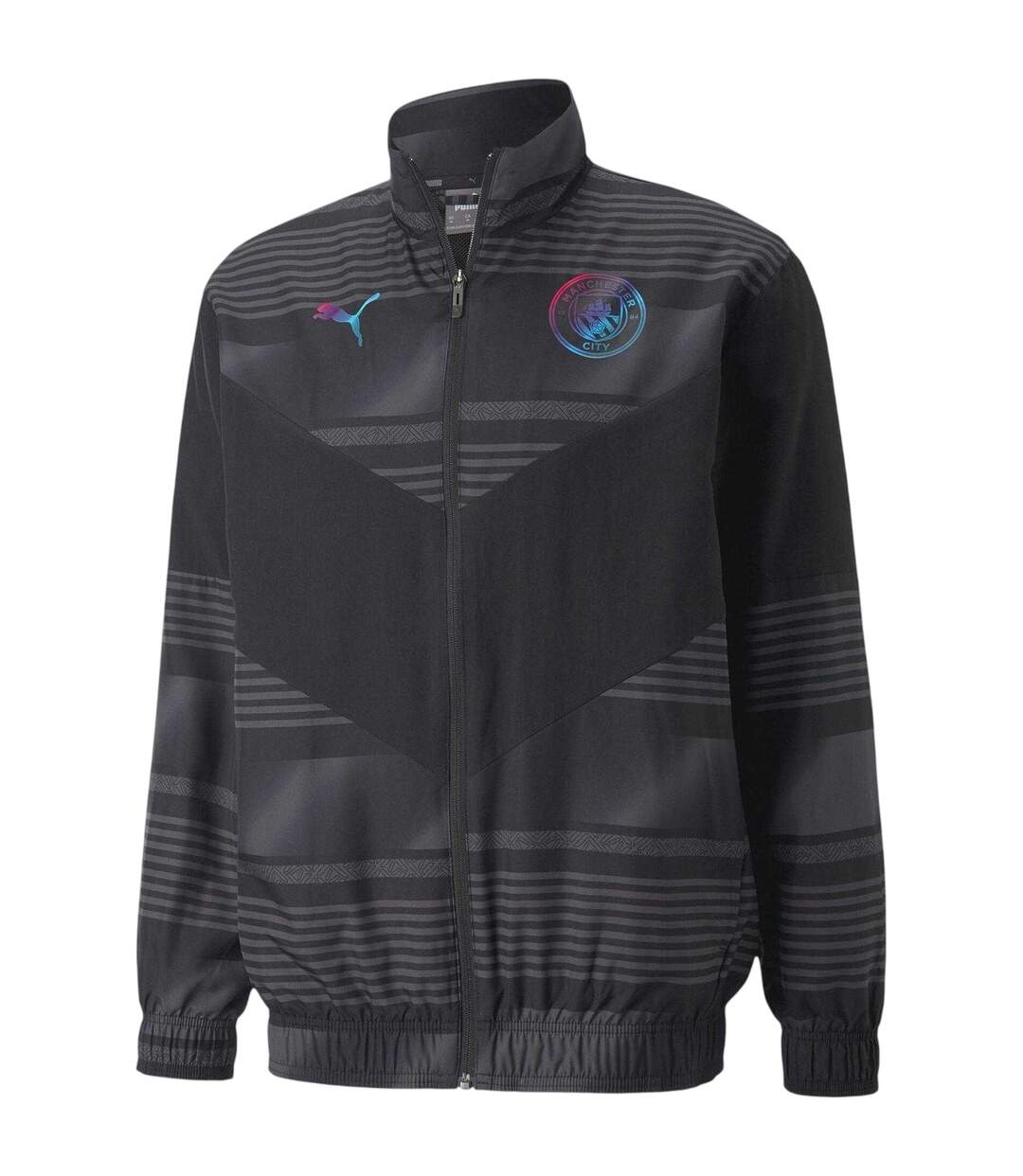 Mens Manchester City Fc Anorak  Black Puma-2