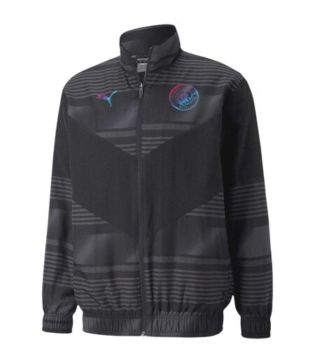 Mens Manchester City Fc Anorak  Black Puma