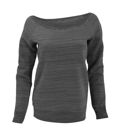 Bella Ladies/Womens Triblend Slouchy Wideneck Sweatshirt (Grey Triblend)