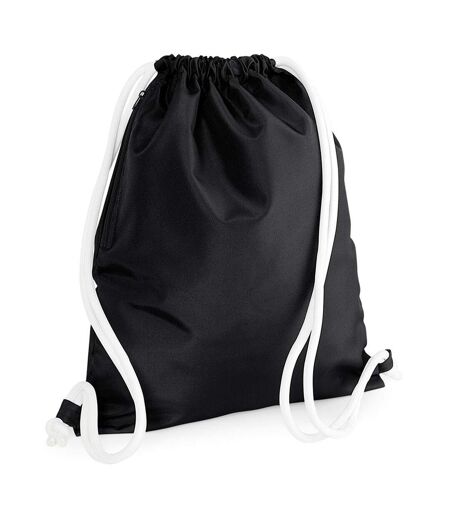 Icon Drawstring Bag One Size Black Bagbase
