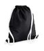 Icon Drawstring Bag One Size Black Bagbase-1
