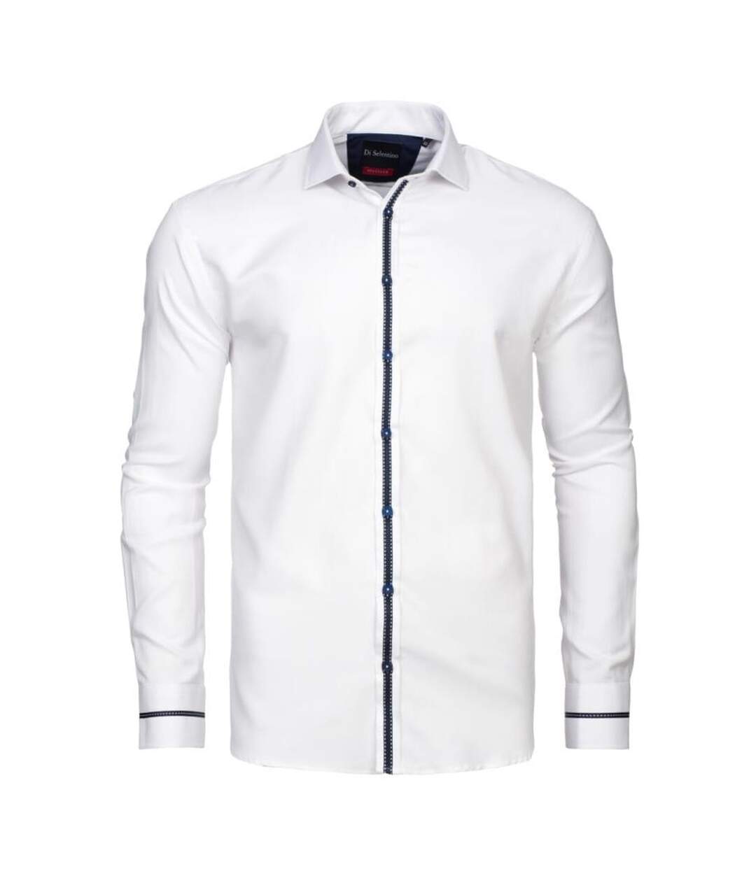 Chemise Motif/style Détail Contrasté Warsaw Homme Rose Di Selentino-1