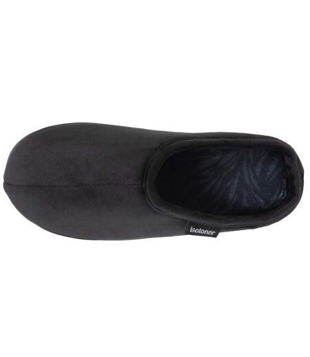 Isotoner Chaussons Mules femme à talon compensé de 3,5 cm, très confortables