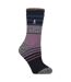 Ladies Winter Varied Stripe Patterned  Thermal Socks for Winter-1