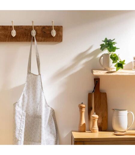 Tablier de Cuisine Imprimé Etnik 80cm Gris