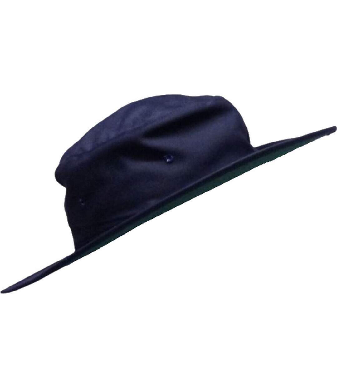 Wide brim cricket bucket hat navy Kookaburra-1