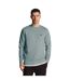 Mens crew neck long-sleeved sweatshirt slate blue Lyle & Scott