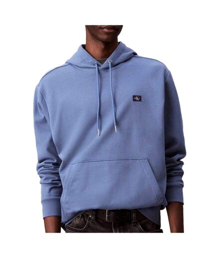 Sweat bleu homme calvin klein jeans badge - l