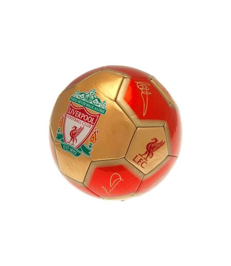 Liverpool FC - Ballon de foot (Rouge / Doré) (Taille 5) - UTBS3682