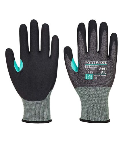 Portwest Mens CS Cut E18 Nitrile Gloves (Black) (L) - UTPW305