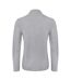 B&C Collection Mens Long Sleeve Polo Shirt (Heather Grey) - UTRW6356