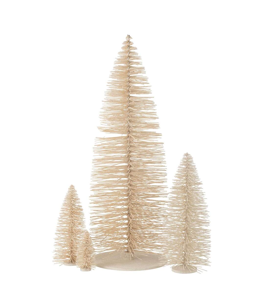 Sapin de Noël Déco à Paillettes Otis 48cm Blanc-2