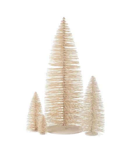 Sapin de Noël Déco à Paillettes Otis 48cm Blanc