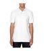 Gildan Mens Hammer Plain Pique Polo Shirt (White)