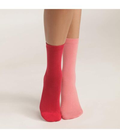Lot de 2 Paires de Mi-Chaussettes Basique Coton