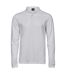 Polo Manches Longues Luxury Homme Blanc Tee Jays-1
