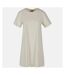Build Your Brand Womens/Ladies T-Shirt Dress (White Sand) - UTRW8948