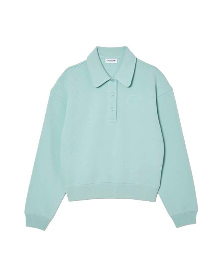Womens/ladies relaxed fit polo sweatshirt green Lacoste