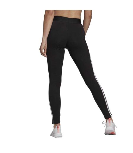 Legging Motif/style 3 Rayures Femme Noir Blanc Adidas