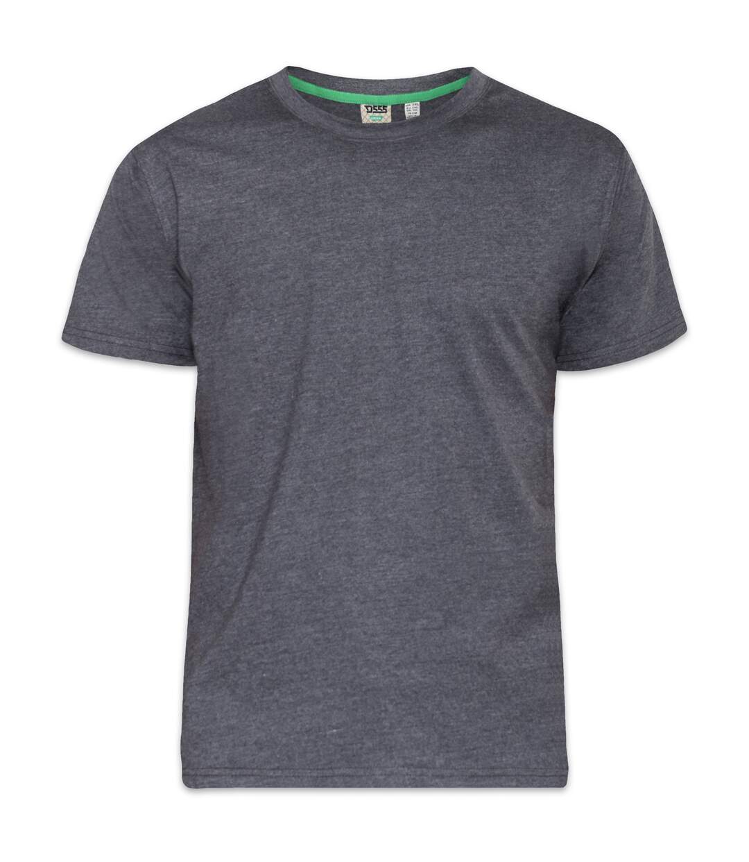 Duke Mens Flyers-2 Kingsize Crew Neck T-Shirt (Charcoal Melange) - UTDC170-1