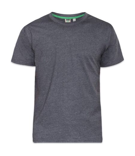 Duke Mens Flyers-2 Kingsize Crew Neck T-Shirt (Charcoal Melange) - UTDC170