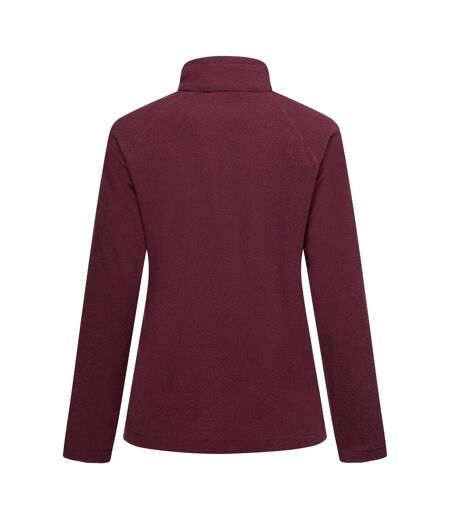 Haut Polaire À Col Montant Zippé Motif/style À Rayures Montes Femme Pourpre Regatta