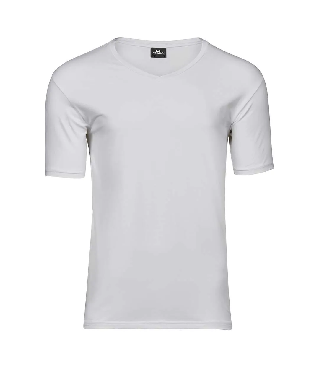 Mens Stretch T-shirt White Tee Jays-1