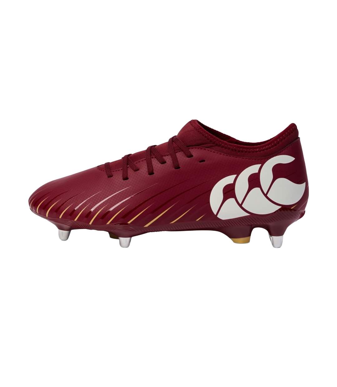 Mens Falcon Team Soft Ground Rugby Boots Red Canterbury-1