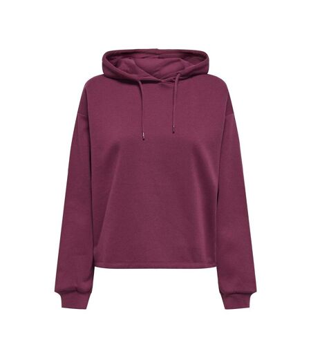 Sweat à capuche prune femme calli life - l