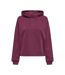 Sweat à capuche prune femme calli life - l-1