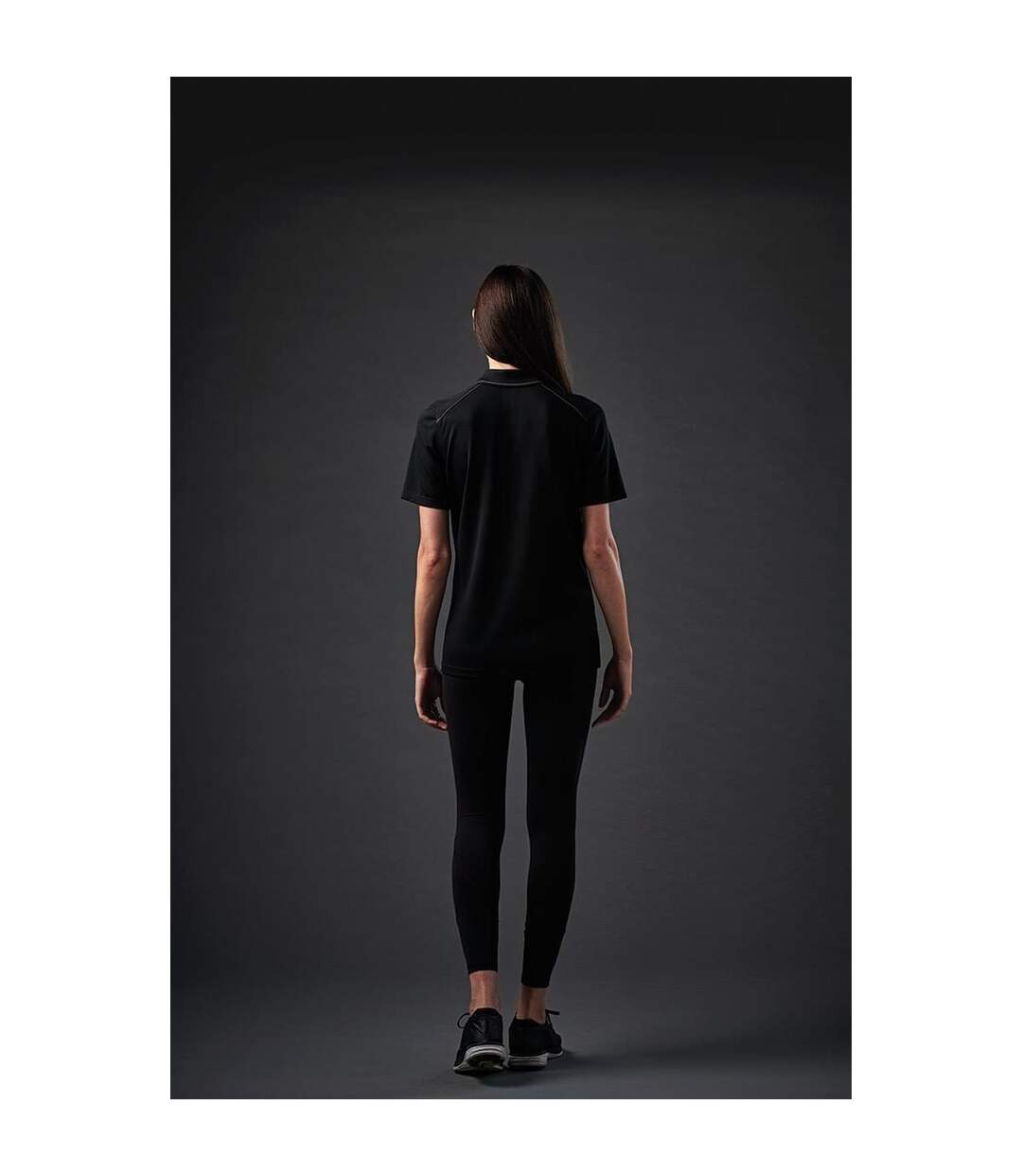 Stormtech Womens/Ladies Endurance HD Polo Shirt (Black/Dolphin) - UTPC4579-1