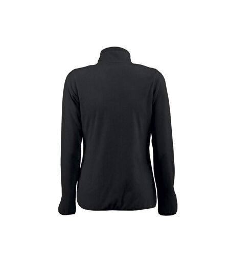 Womens/ladies Twohand Fleece Jacket Black Printer RED