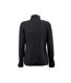 Womens/ladies Twohand Fleece Jacket Black Printer RED-2