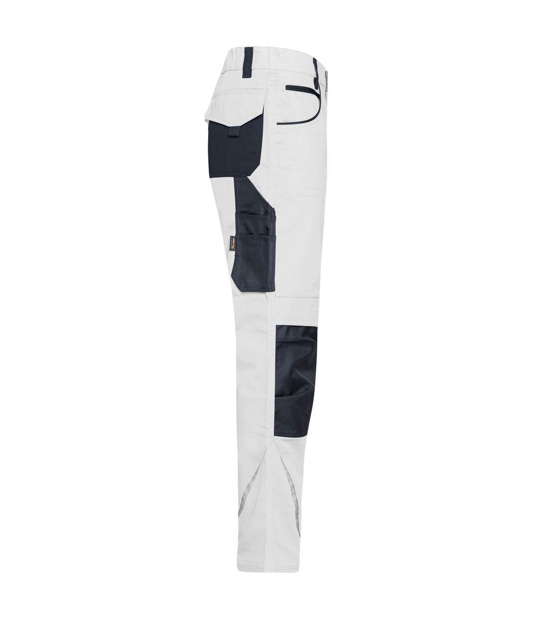 Pantalon De Travail Homme Blanc Carbone James And Nicholson-4