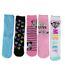 Ladies 5 Pairs Minnie Mouse Socks | Cute Novelty Disney Mickey Mouse Socks-4