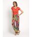 Pantalon fluide stretch, fleuri tropical-4