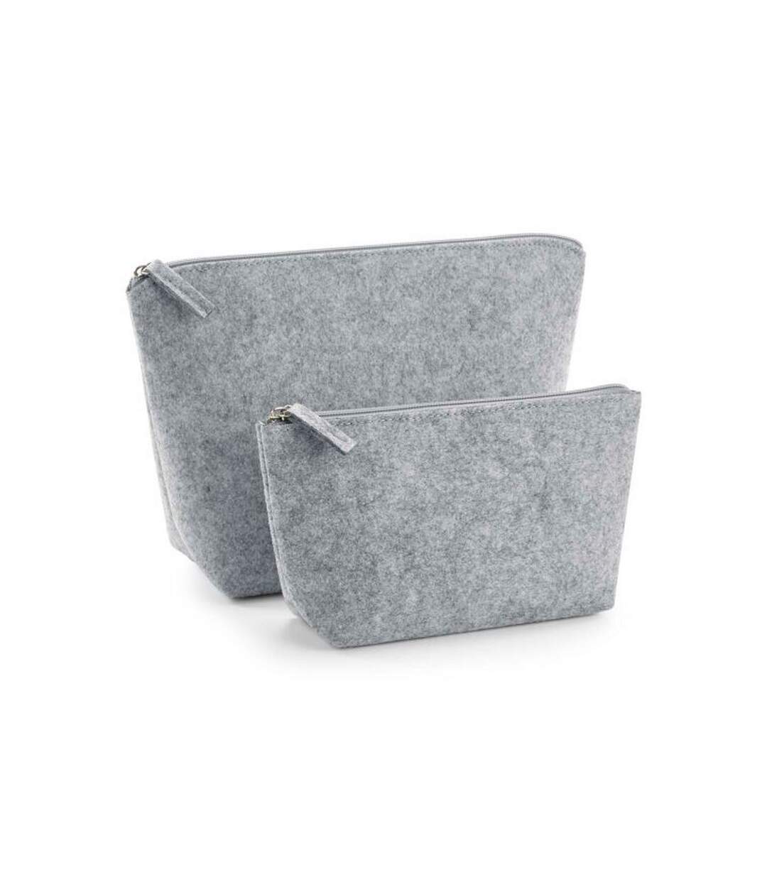 Sac à accessoires 12,5 cm x 6 cm x 16 cm gris chiné Bagbase-1