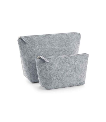 Felt accessory bag 18cm x 9cm x 19cm grey melange Bagbase