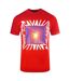 T-shirt Motif/style Boîte Asymétrique Adulte Rouge Cavalli Class-1