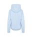 Womens/ladies Logo Marl Classic Drawstring Hoodie Blue USA Pro-4
