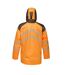 Regatta Mens Hi-Vis Waterproof Reflective Parka Jacket (Orange/Grey) - UTRG4536