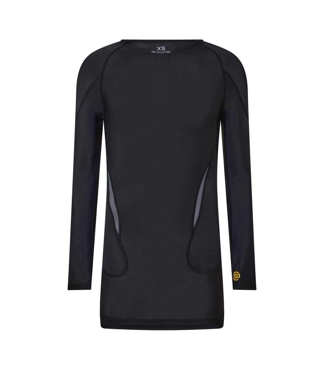 Haut Manches Longues Motif/style Uni G400 Homme Noir Jaune Skins-1