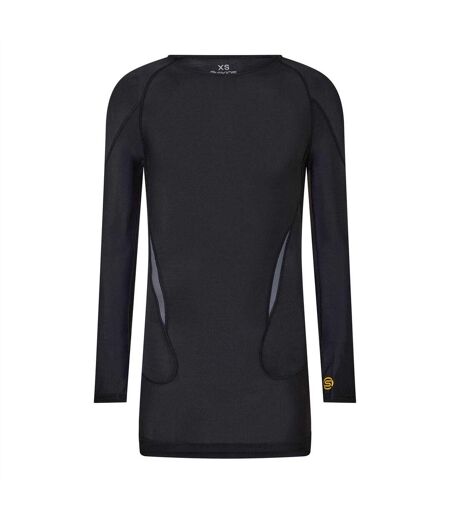 Haut Manches Longues Motif/style Uni G400 Homme Noir Jaune Skins