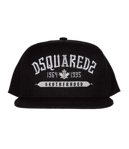 Casquette Motif/style Logo Noir Blanc DSquared2