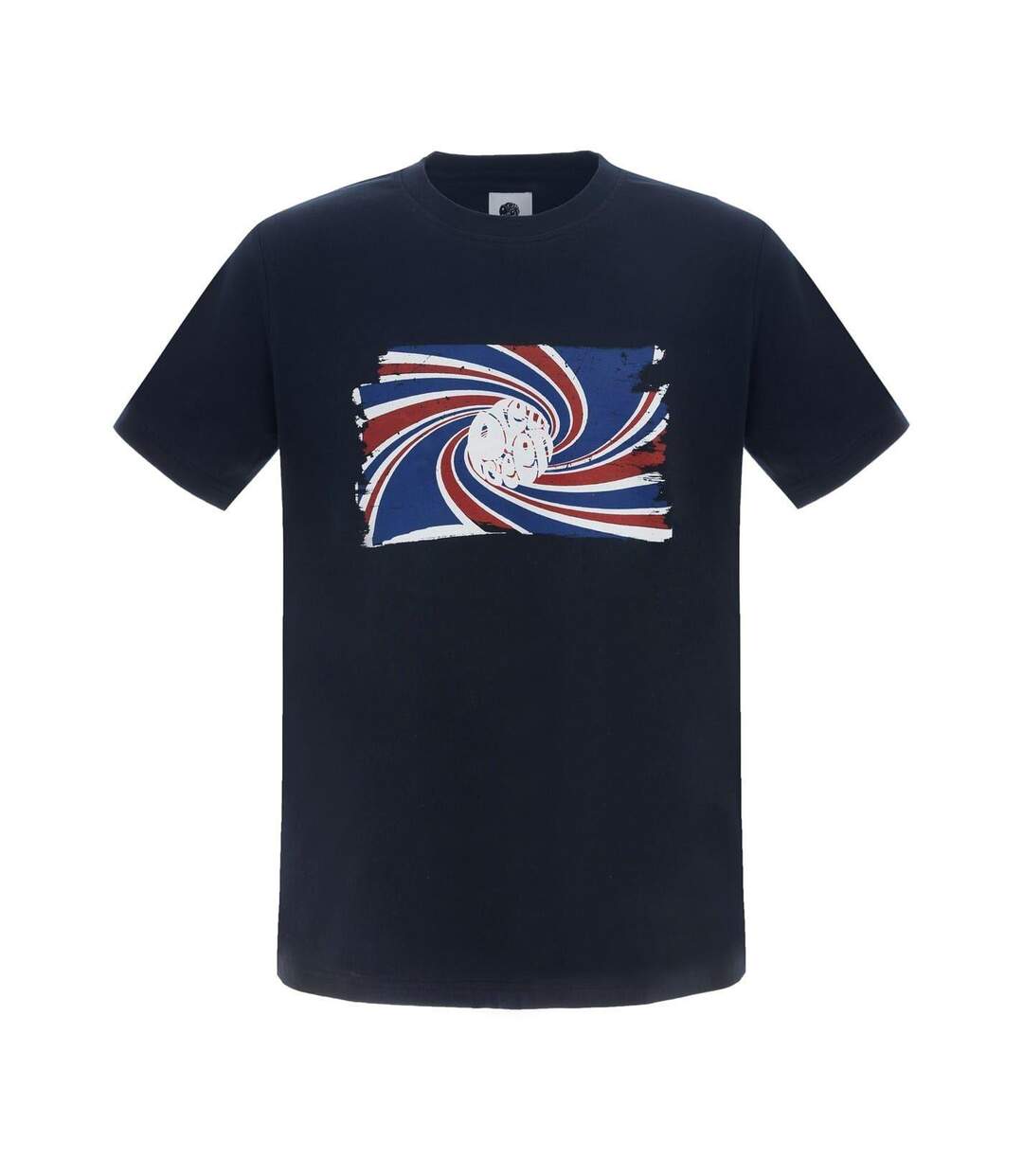 T-shirt Motif/style Tourbillon Homme Bleu Marine Pretty Green-1